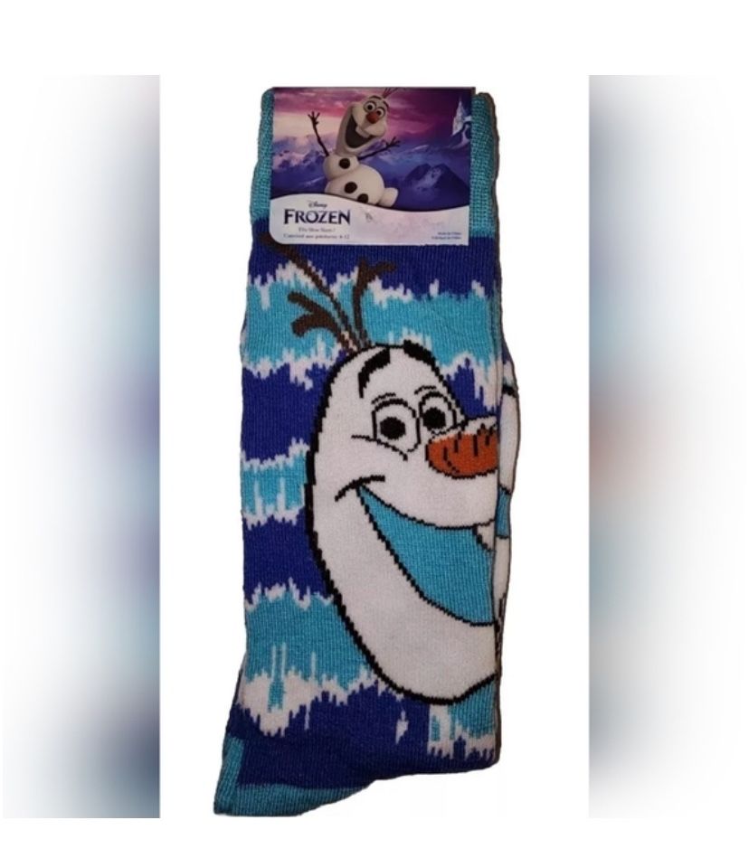 New Disney Olaf Novelty Cartoon Crew Socks Frozen Unisex