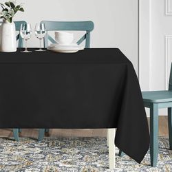 sancua Rectangle Tablecloth - 90 x 156 Inch - Water Resistant Spill Proof Washable Polyester Table Cloth, Decorative Fabric Table Cover for Dining Tab