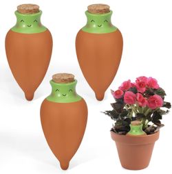 Title 3PCS Plant Self Watering Terracotta Globes NEW