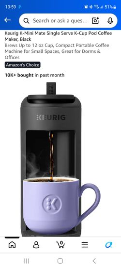 Keurig K-Mini Mate Single Serve K-Cup Pod Coffee Maker, Black
