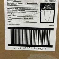 WESTINGHOUSE-8116200 1-5/8-Inch Handblown Clear Williamsburg-Style -6 Glass Shades 