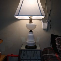 Vintage Milk Glass Lamp