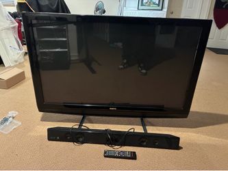 Sanyo 50” inch tv with sceptre sound bar