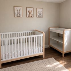 Beautiful Crib And Changing Table. 