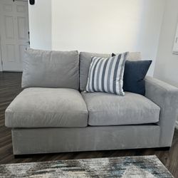 Living Spaces Mercer Down Sectional Loveseat Piece