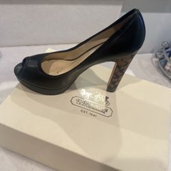Coach Heels Black 