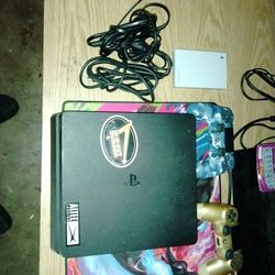 Ps4 with controllers and 1 tb hard drive