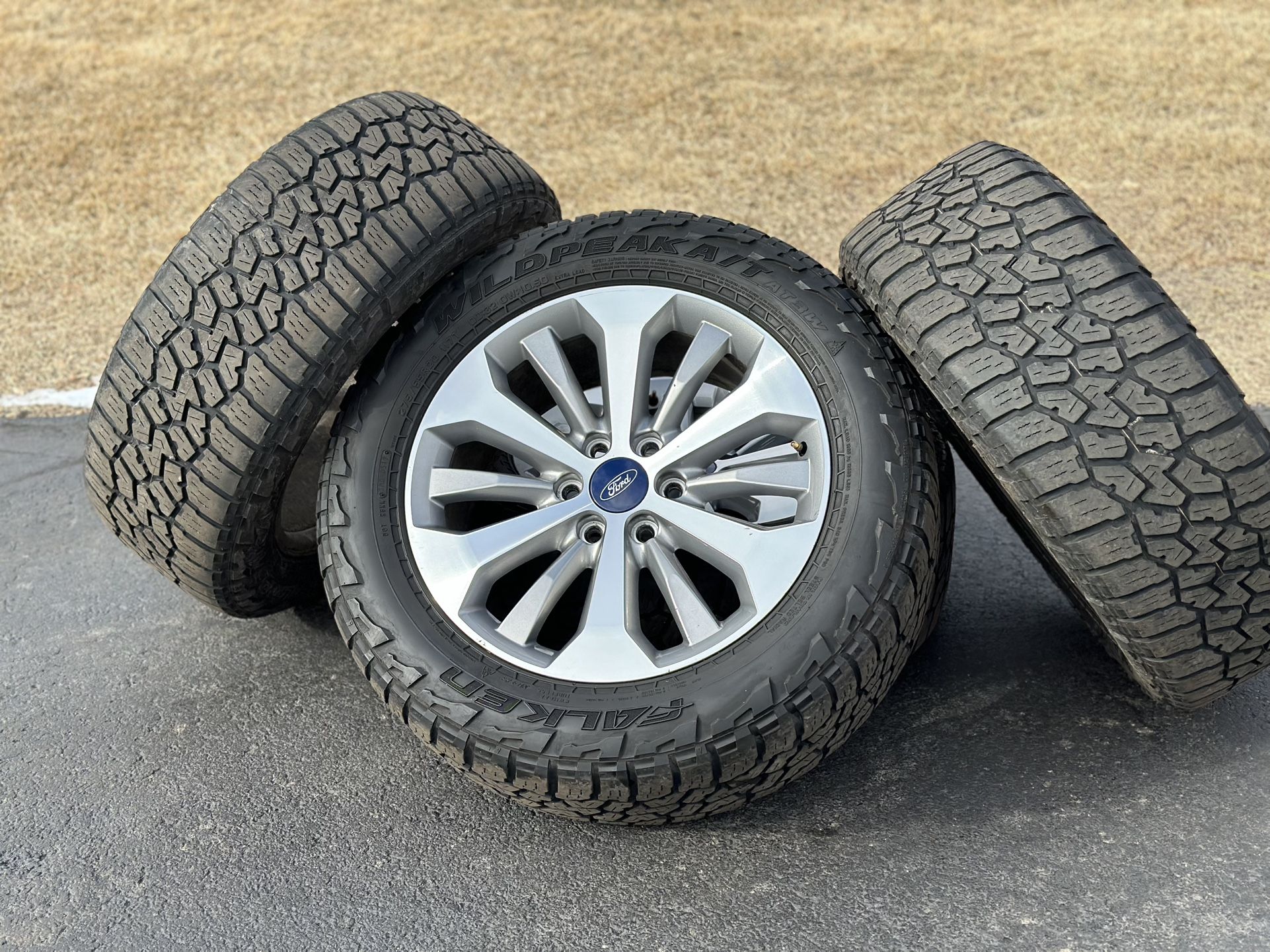 20” Ford F-150 Limited 6 lug oem wheels FX4 F150 rims 6x135 Expedition A/T Falken Wildpeak tires Tremor Platinum
