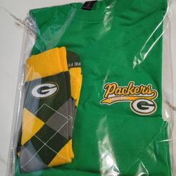 Packers 2pc Gift Set T-Shirt & Socks 