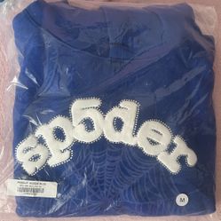 Spider Hoodie Blue Sz M
