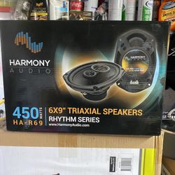 450 WATTS  6X9” TRIAXIAL SPEAKERS RHYTHM SERIES 