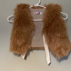 Girls Fur Vest 