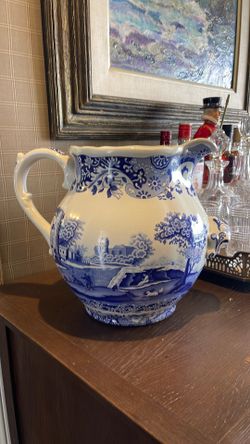 Spode Blue Italian Dairy Jug xL