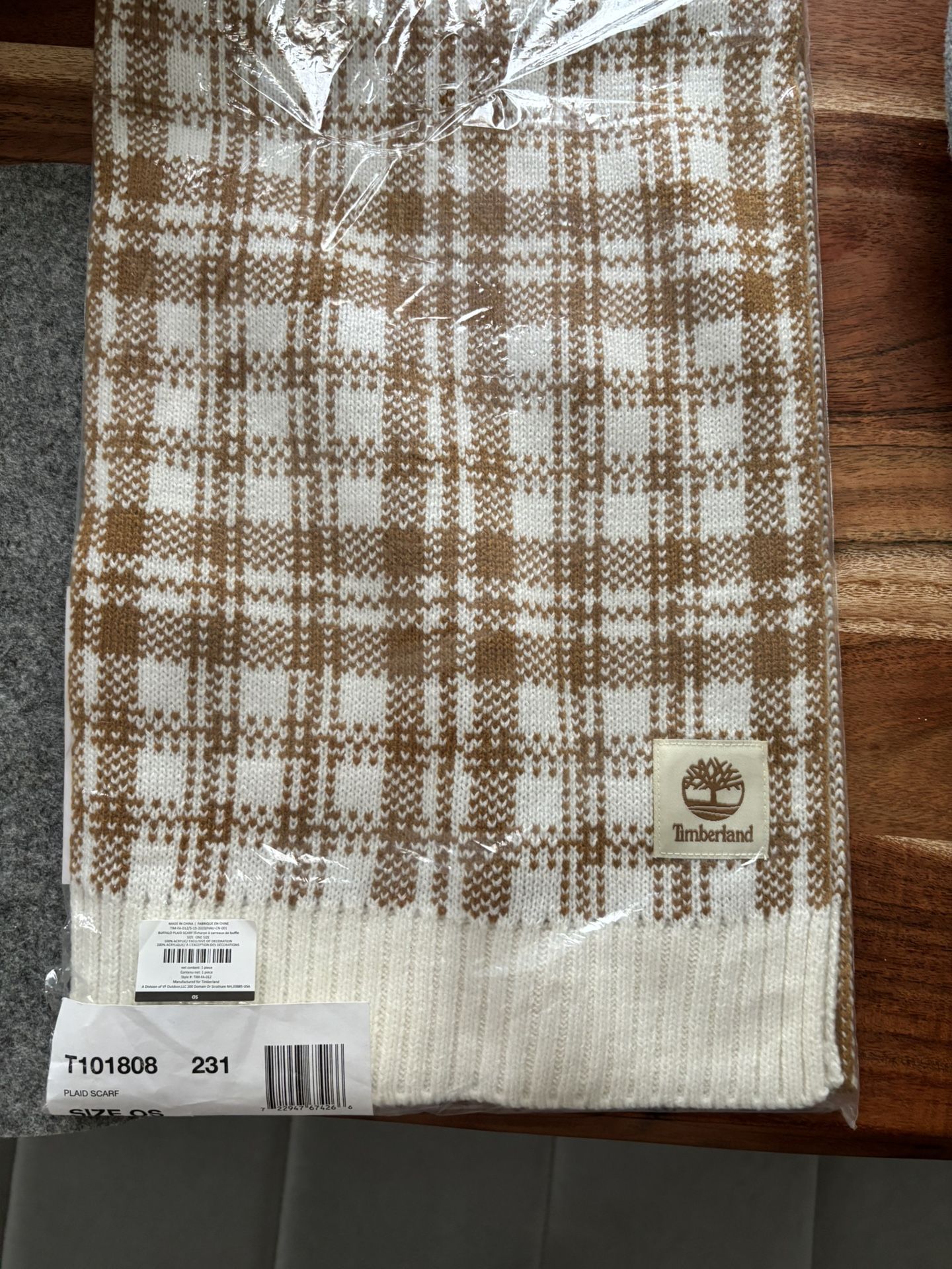 Timberland Plaid Scarf
