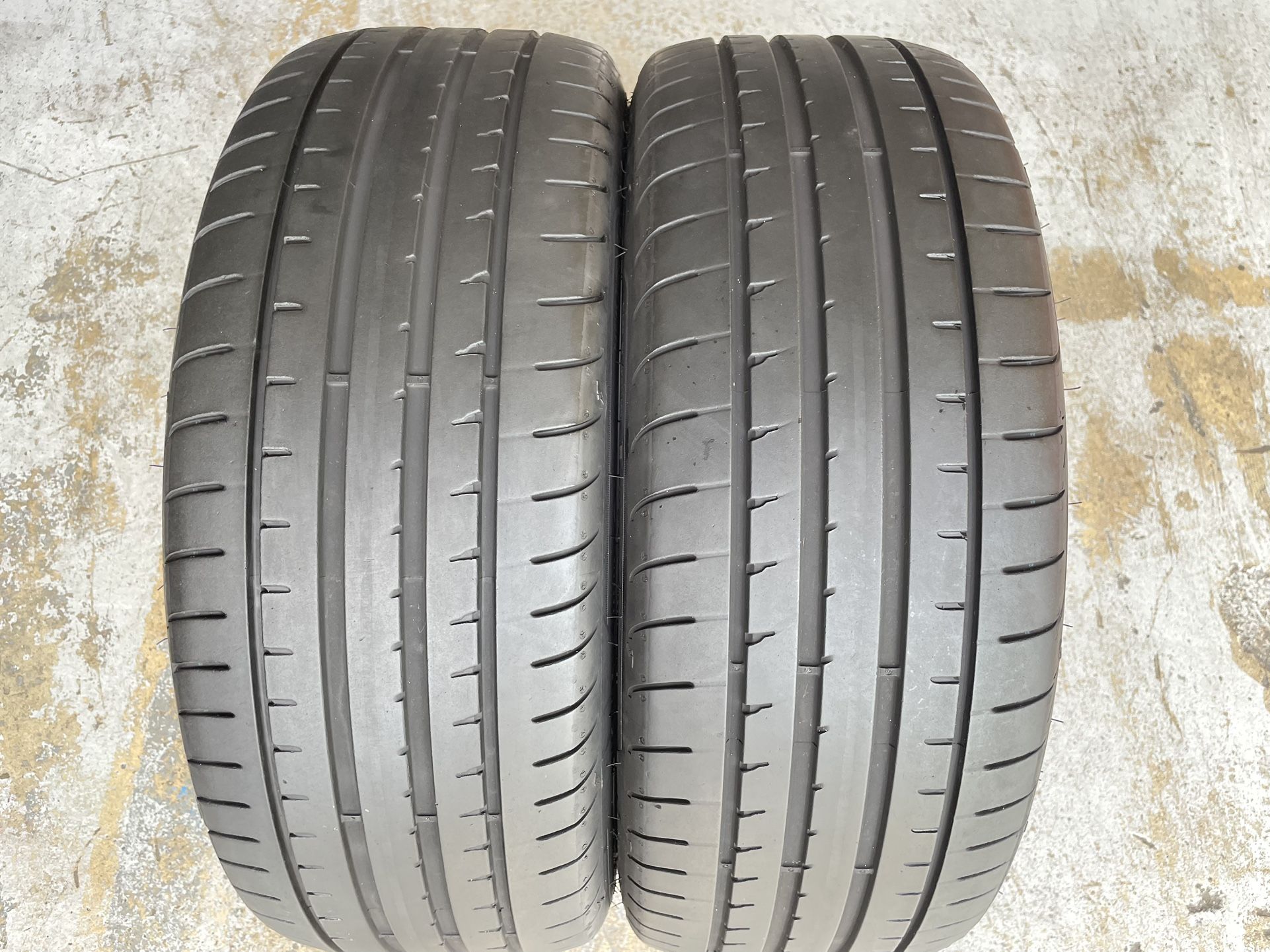 Two Tires 205/45/17 Goodyear Eagle F1 Runflats With 75% Left Mini Cooper Pair