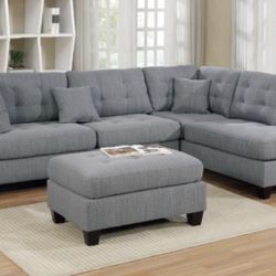 Sectional Sofa + Ottoman