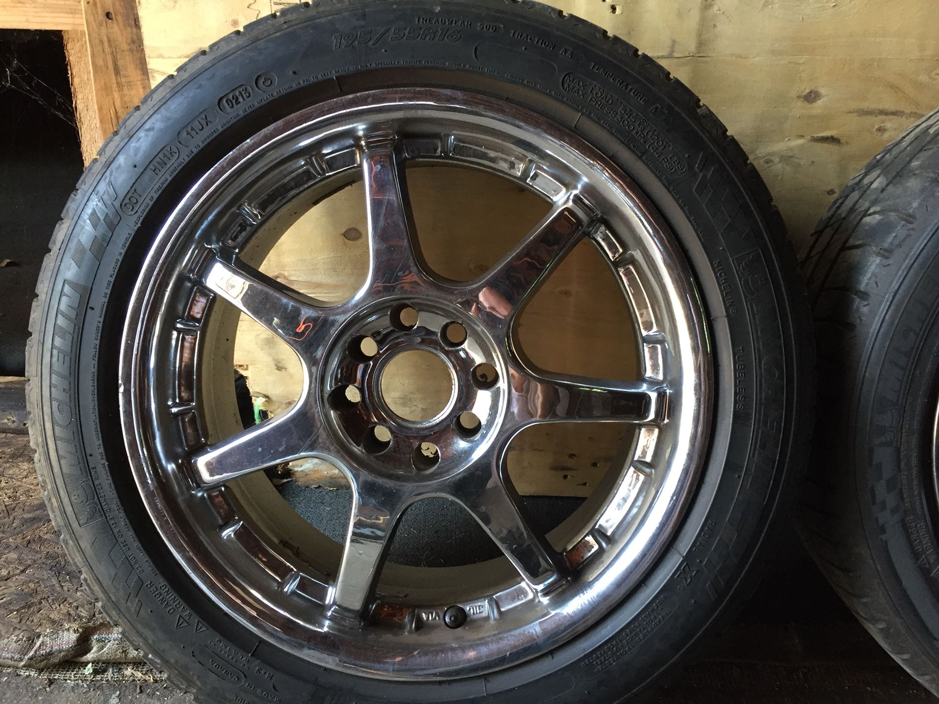 16 inch Chrome 4 lug universal rims