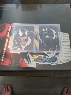 Marvel cards venom sketch autographed cards