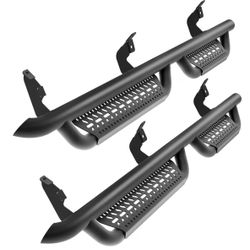 Running Boards Compatible With 2019-2025 Ford Ranger SuperCrew Cab (4 Full Size Doors) Carbon Steel Side Steps For Truck Non-Slip Step Rails Nerf Bar