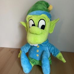 Large The Simpsons Happy Green Elf Universal Studios Holiday Plush Matt Groening 17" 