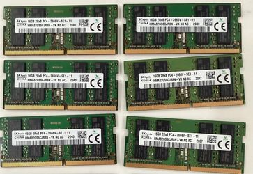 Laptop DDR4 16GB RAM modules