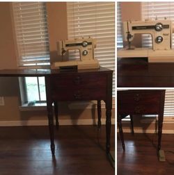 Sewing kit with desk