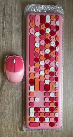 X9 Performance 110-Key Wireless RF Colorful Keyboard and Mouse Combo for PC