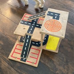 Handmade Wooden Car Garage