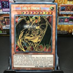 Yugioh Hamon, Lord Of Striking Thunder Secret Rare 1st Edition