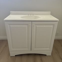Glacier Bay White Vanity