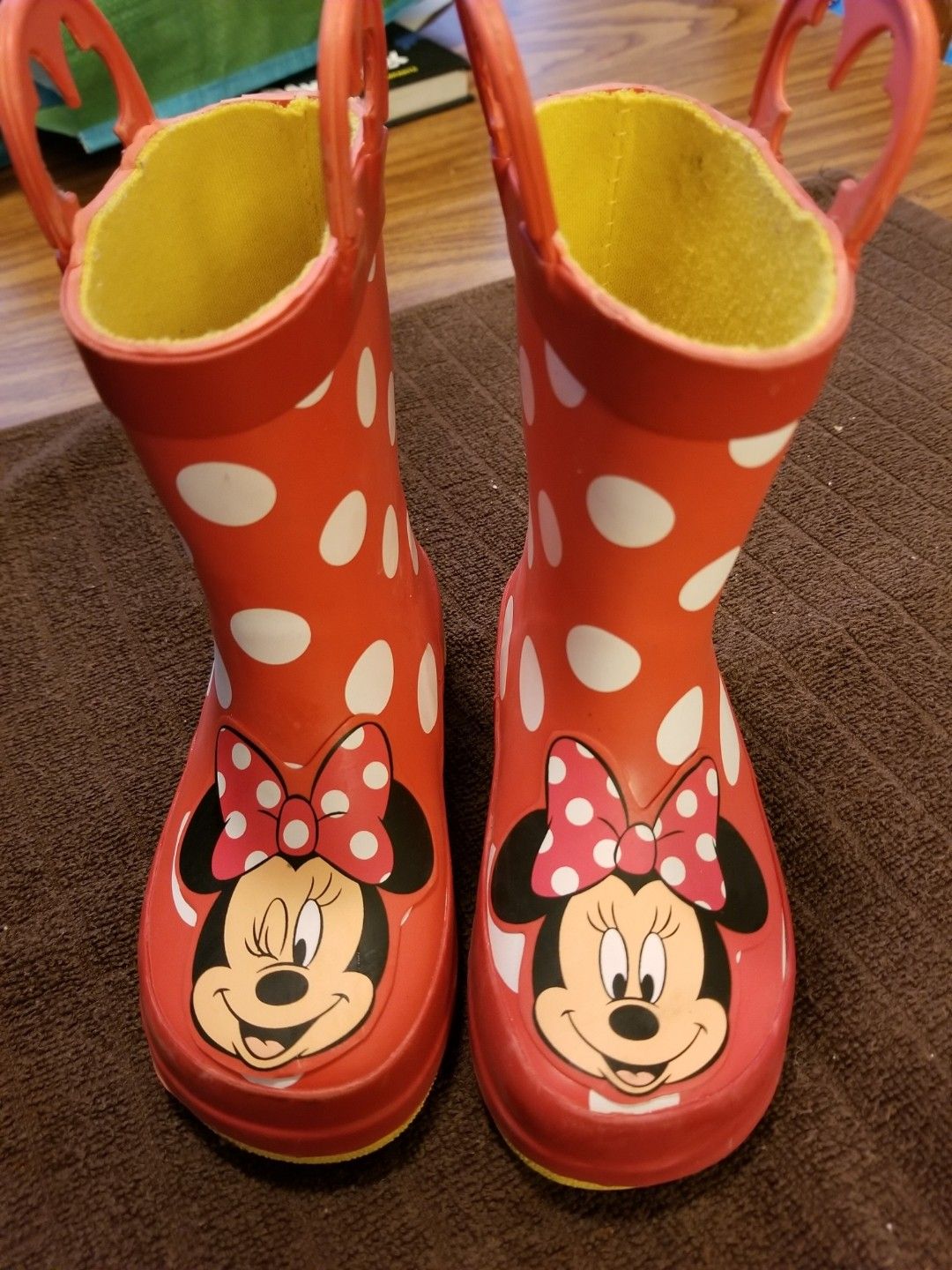 Disney rain boots size 7, $18
