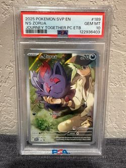 Pokemon Center N’s Zorua  PSA 10
