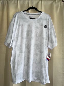 Reebok White Graphic T-Shirt Size XL