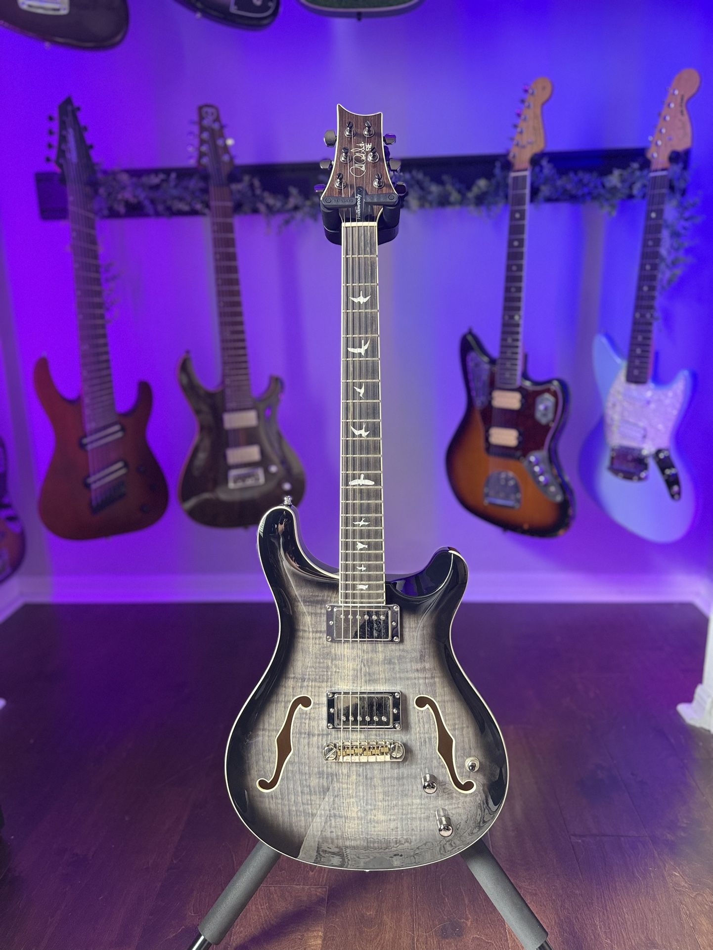 PRS SE Hollowbody II upgraded locking tuners