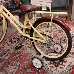 Adorable Kids Bike With Training Wheels 