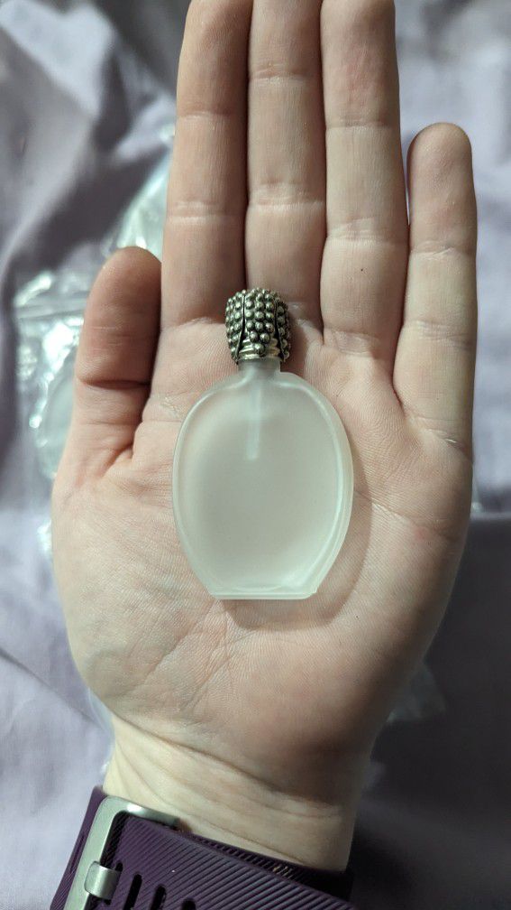 New $10 For all About 50 Glass Perfume Bottle For Arts And Crafts Vintage 