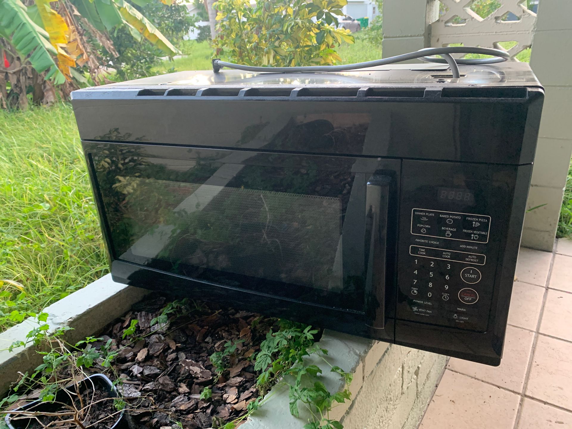 Microwave vent hood 1000w