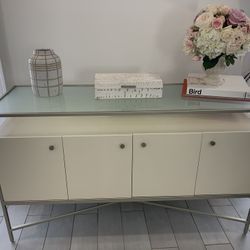 Console Table - Glass And Metal