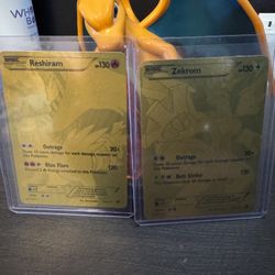 Reshiram Zekrom Secret Rare 114/113 115/113 Legendary Collection LP Set