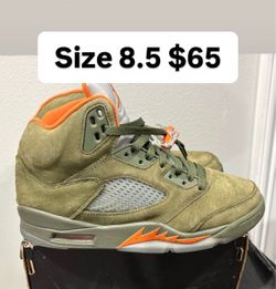 Jordan 5s Olive size 8.5