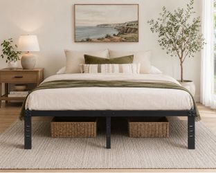 Black Metal King Bed Frame