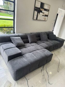 New sectional grey