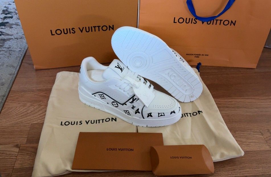 White Monogram Sneakers