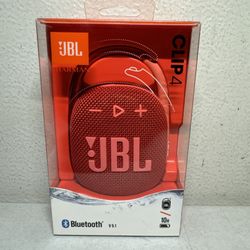 JBL Clip 4 Portable Bluetooth Speaker - Red