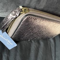copper  Metallic, Zip Wallet