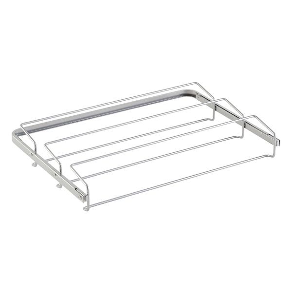 Elfa 2' Gliding Shoe Rack Platinum