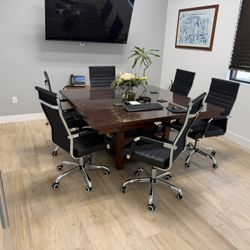 Conference Table W/ 6 Chairs