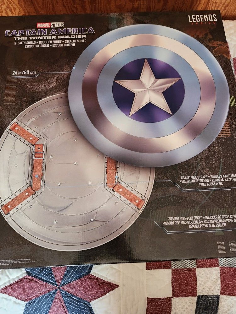 Brand New, Never Opened. Steel Captain America Shield