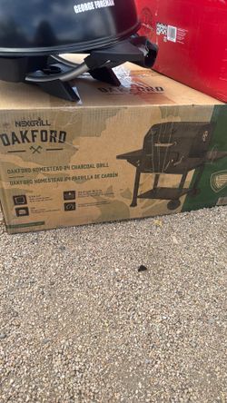 Nexgrill Oakford Homestead 24-Heavy Duty Charcoal Grill in Black