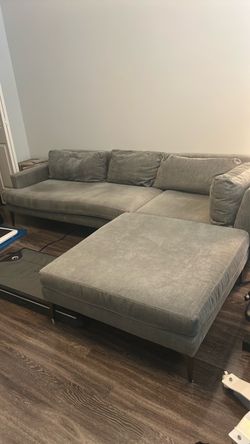 West Elm Andes Couch & Ottoman